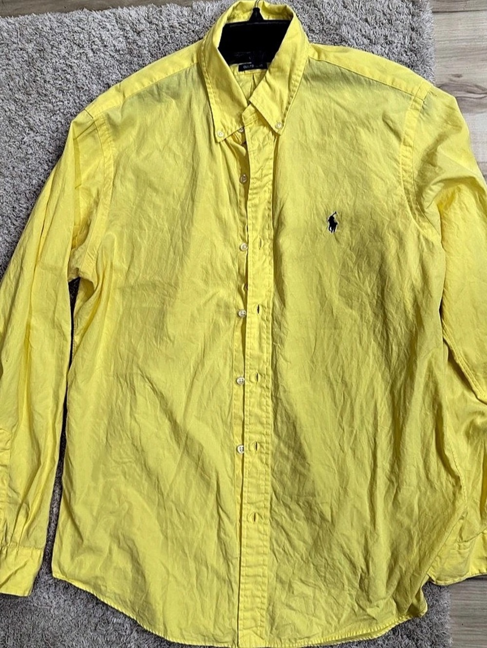 Polo Ralph Lauren Custom Fit Button-Down Shirt Yellow Custom Fit in M